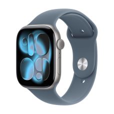 Apple Watch Series 11, 42 mm, Space Gray Aluminum Anchor blue Sport Band M/L